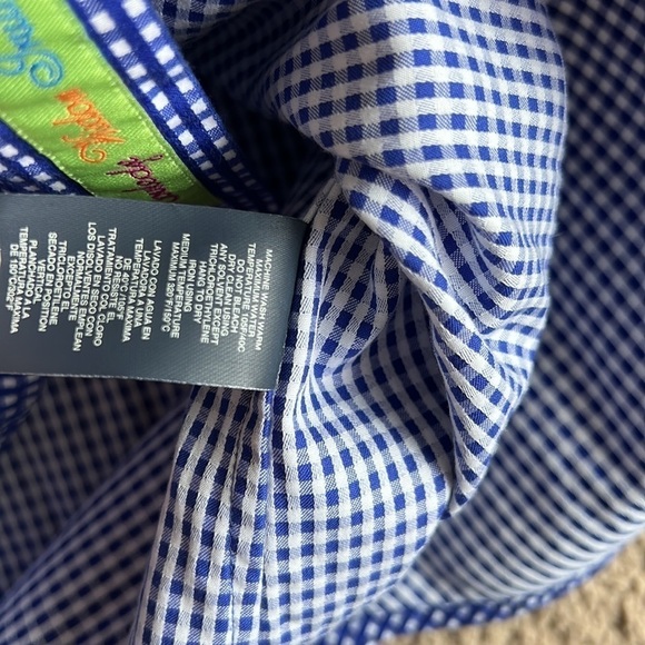 Robert Graham Blue White Check Paris French Button Down Shirt - Picture 8 of 9